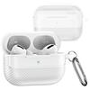 Fofvccv Custodiain Fibra di Carbonio Texture per AirPods Pro 3 XW Clear | Cover Protettiva Antiurto Antipolvere Antigraffio con Moschettone e LED Visibile per AirPods Pro 3 2025