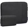 HYZUO 13,3-14 Pollici Custodia Borsa Protettiva PC Portatile Compatibile con MacBook Pro 14 M4/M3/M2/M1, MacBook Air/Pro 13,3, 13,5/13,8 Surface Book/Laptop, 13,3 HP Dell Lenovo Acer, Nero