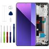 Duotipa Display TFT da 6,67, compatibile con Redmi Note 13 Pro+, display LCD touch screen, montaggio con kit di strumenti di riparazione, funzione senza impronte digitali