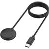 Tobfit Cavo di ricarica solo per Google Pixel Watch 2, cavo di ricarica USB C per Google Pixel Watch 2 (nero, 100 cm)