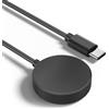 Tobfit Cavo di ricarica per Samsung Galaxy Watch 4, cavo di ricarica USB C per Samsung Galaxy Watch 7/7 Ultra/6/6 Classic/FE /5 Pro/5/4/4 Classic/3, Active 1/2 40 mm 44 mm (nero)