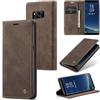 Sojlecyu Cover per Samsung Galaxy S8 Plus Custodia, a Libro Portafoglio in Premium Pelle PU Porta Carte Flip Case Supporto Protezione Case Cover per Samsung Galaxy S8 Plus, Caffè