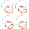 PLABBDPL 1x Trasparente Supporto per anello per cellulare Universale Cellulare Anello Rotazione 360° Gradi Smartphone Ring, Anello Supporto Ring Cellulare, per Tutti Gli Smartphone e Tablet, Oro rosa