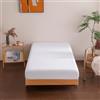 Sonive Federa con Angoli 90x200cm, Fondo 30cm, Certificata OEKO-TEX | Morbido, Traspirante e Lavabile in Lavatrice Bianco