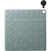 Sealskin Ribb - Tappetino antiscivolo per doccia, 55 x 55 cm, colore: Verde con gancio nero