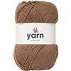 KORBOND 100 g di acrilico Korbond Brown Double Knitted (disponibile in 27 colori) - Filato leggero, ipoallergenico e resistente - Ideale per maglioni, coperte