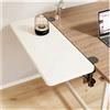 DTVEW Prolunga Ergonomica per Scrivania, Prolunga per Scrivania da Computer, Ripiano per Tastiera, Braccioli, für Zuhause und Büro Stanzfrei(70x25cm)