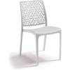 Marvin Sedia in Polipropilene Ninfa, da Interno Esterno, Sedie Impilabili, Sedie Moderne Resistenti per Giardino Cucina Terrazzo Patio (1, BIANCO)