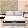 Memory Matratzen Materasso 160 x 200 cm, altezza 20 cm, materasso in schiuma fredda, 7 zone, grado di durezza H2/H3, Premium Memory Foam per letto doppio, camera da letto familiare (160 x 200 x 20 cm)