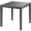 buybuy TAVOLO STILE RATTAN QUADRATO NERO SQUARE TVS80B