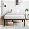 VERFARM Letto a piattaforma in metallo, struttura per letto 90 x 200 cm, struttura letto in metallo, letto moderno in metallo per adulti, bambini, adolescenti, facile da montare, per letto singolo