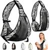 AUNGCSHE Fascia Neonato, Fascia Porta Bebe Regolabile, Marsupio Neonato 0-36 Mesi, Adatto dai Neonati ai Bambini Piccoli, Capacità di Carico Massima di 20 Kg (Bianco e nero)