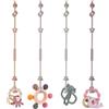 Vicloon Catenelle Per Ciuccio, 4PCS Catena Ciuccio per 18+ Mesi, Cordino Ciuccio In Silicone Senza BPA, Catenelle Porta Succhietto Per Sedie Di Sicurezza Passeggino Seggiolone, Rosa Viola