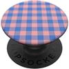 Preposh Rosa e Blu Gingham Preppy Estetica Girly Moda Trendy PopSockets PopGrip Adesivo