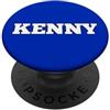 Kenny Merch Kenny Targhetta per nome, piccola scritta bianca, personalizzabile PopSockets PopGrip Adesivo