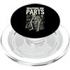 Riparazione Auto Meccanico Auto Tecnico Waiting On Parts Scheletro PopSockets PopGrip per MagSafe