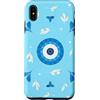 Greek Eye Aesthetic Art Gifts Custodia per iPhone XS Max Simbolo greco blu malocchio