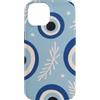 Greek Symbols Evil Eye Pattern Gifts Custodia per iPhone 14 Motivo malocchio greco blu