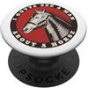 Whyitsme Design Divertente Cowboy Devo vedere un uomo su un cavallo PopSockets PopGrip Adesivo