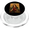 Icona di Santa Dinfna Elegante icona cattolica di Santa Dinfna PopSockets PopGrip per MagSafe