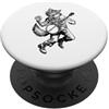 Giant Step Design Co. Banjo Giocare Lupo Mannaro Bluegrass Festival Lupo PopSockets PopGrip Adesivo