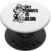 Giant Step Design Co. My Grass Is Blue Sasquatch Bigfoot Musician Retro Bluegrass PopSockets PopGrip Adesivo