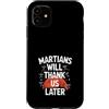 Mars Futurism Terraforming Science Inter Custodia per iPhone 11 Terraformare Marte Esplorazione Spaziale Colonizzazione di Marte