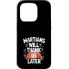 Mars Futurism Terraforming Science Inter Custodia per iPhone 15 Pro Terraformare Marte Esplorazione Spaziale Colonizzazione di Marte