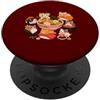 Kawaii Cat Ramen Sushi Collection Kawaii Gatto Ramen Sushi Carino Giapponese Divertente Cibo PopSockets PopGrip Adesivo