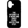 Culture Humor Witty Observational Tech Custodia per iPhone 17 Internet è un posto strano e pazzo uomini spiritosi Donne