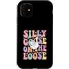 Funny Silly Goose Custodia per iPhone 11 Oca stupida sul sciolto