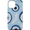 Greek Symbols Evil Eye Pattern Gifts Custodia per iPhone 12 Pro Max Motivo malocchio greco blu