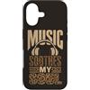Music Soothes My Soul Custodia per iPhone 17 Music Soothes My Soul Cuffie Audio Lover macchie animali