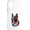 Boston Terrier Puppy Lover PS Custodia per iPhone 16 Plus Boston Terrier Colorato Splatter Art Acquerello dipinto