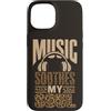 Music Soothes My Soul Custodia per iPhone 15 Music Soothes My Soul Cuffie Audio Lover macchie animali
