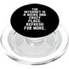 Humor Witty Observational Tech Men Women Internet è un posto strano e folle per saperne di più PopSockets PopGrip per MagSafe