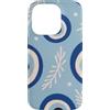 Greek Symbols Evil Eye Pattern Gifts Custodia per iPhone 14 Pro Motivo malocchio greco blu