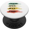 Lustige Legendäre Geburtstags Designs Compleanno design leggendario dal luglio 1980 retrò PopSockets PopGrip Adesivo