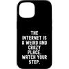 Culture Humor Witty Observational Tech Custodia per iPhone 15 Internet è un posto strano e pazzo uomini spiritosi Donne