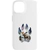 Timowo Studio Custodia per iPhone 14 Alce Invernale Impronta Natura