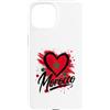 Morocco Travel Heart Co Custodia per iPhone 15 Bandiera a forma di cuore con scritta I Love Morocco, souvenir turistico