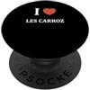 Nom Ville de france cadeau Les Carroz dr Station de ski Les Carroz France ville I love Les Carroz PopSockets PopGrip Adesivo