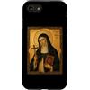 Icona di Santa Caterina da Bologna Custodia per iPhone SE (2020) / 7/8 Elegante Icona Cattolica di Santa Caterina da Bologna