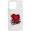 Morocco Travel Heart Co Custodia per iPhone 14 Pro Max Bandiera a forma di cuore con scritta I Love Morocco, souvenir turistico