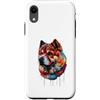 Chow Chow Puppy Lover PS Custodia per iPhone XR Chow Chow Colorato Splatter Art Acquerello dipinto