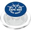 Aharon's Stuff Vintage Nave Ruota Nautica Grafica Capo Maggio New Jersey PopSockets PopGrip per MagSafe