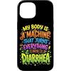Sarcastic Unhinged Memes & Edgy Quote De Custodia per iPhone 15 Il mio corpo è una macchina che trasforma tutto in diarrea