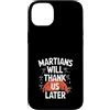 Mars Futurism Terraforming Science Inter Custodia per iPhone 14 Plus Terraformare Marte Esplorazione Spaziale Colonizzazione di Marte