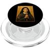 Icona di Santa Bernadette Elegante icona cattolica di Santa Bernadette PopSockets PopGrip per MagSafe