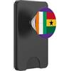Ptera: I Love Ghana I Love Ivory Coast A Costa d'Avorio Ghana Bandiere per Tifosi Ghanesi Ivoriani PopSockets PopWallet per MagSafe